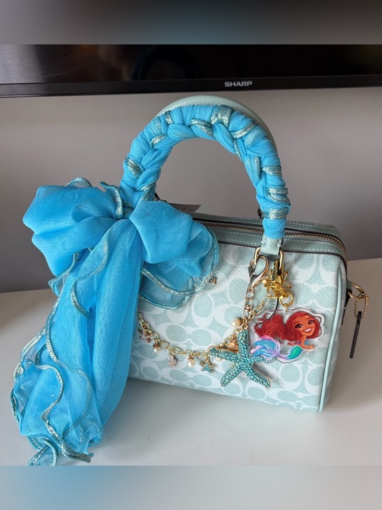 Coach Handbags - 🧜♀️New Coach Rowan Satchel CEY39 Mermaid Theme🧜🏿♀️